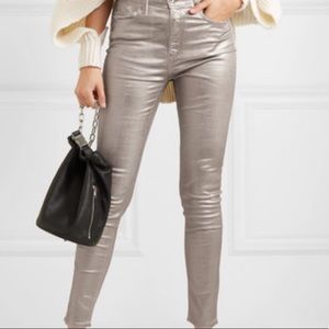 Rag & Bone High Rise Skinny Metallic Jean NWT $250